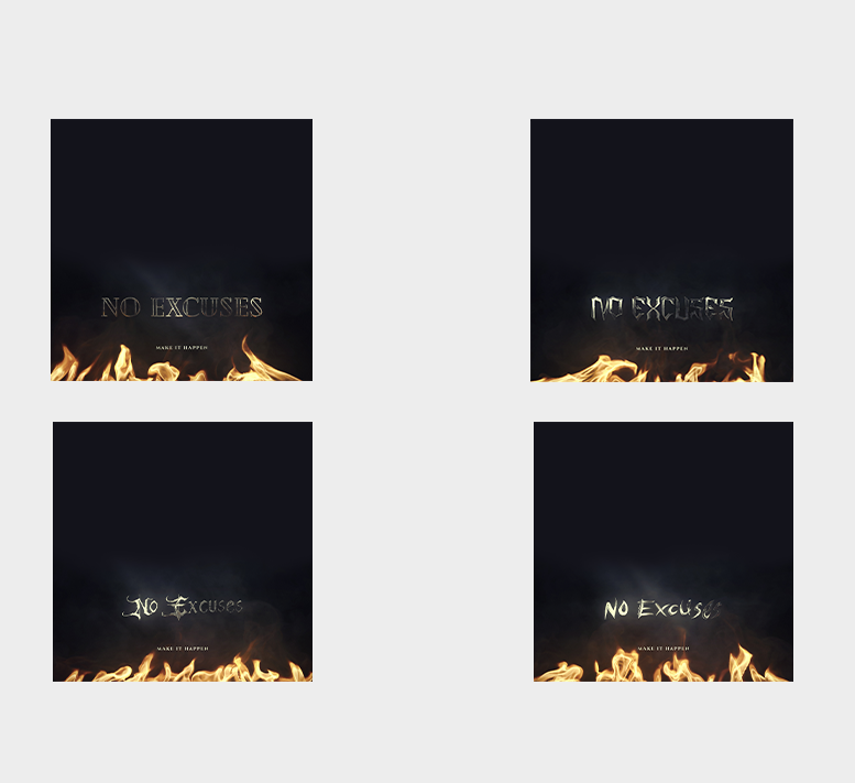 MOTIVATIONAL NO EXCUSES WALLPAPER PACK