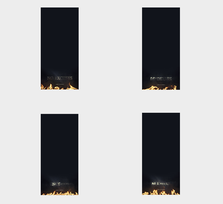 MOTIVATIONAL NO EXCUSES WALLPAPER PACK