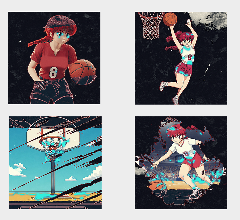 URBANSTYLE RANMA1/2 BASKETBALL WALLPAPER PACK