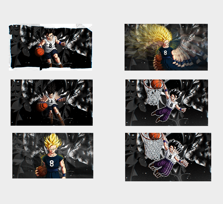 ENERGETIC & MODERNSTYLE DRAGONBALL BASKETBALL WALLPAPER PACK