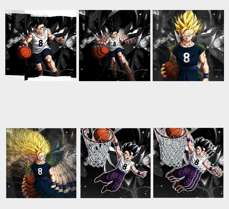 ENERGETIC & MODERNSTYLE DRAGONBALL BASKETBALL WALLPAPER PACK