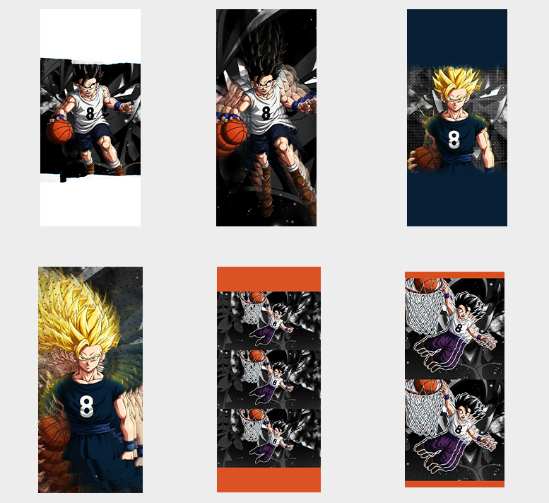 ENERGETIC & MODERNSTYLE DRAGONBALL BASKETBALL WALLPAPER PACK