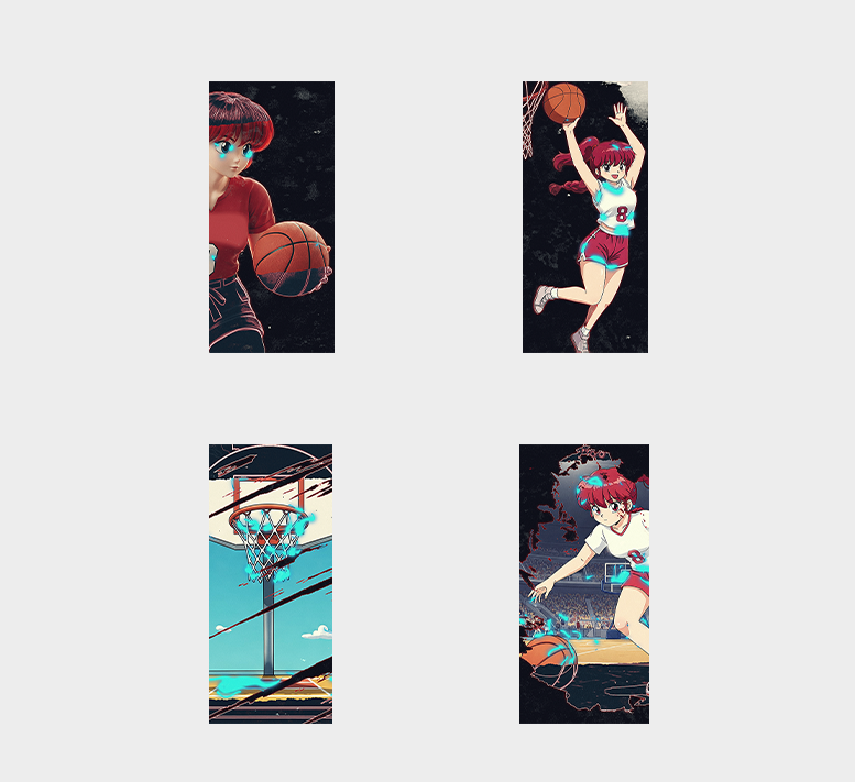 URBANSTYLE RANMA1/2 BASKETBALL WALLPAPER PACK