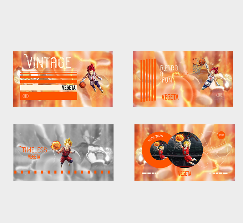 RETRO & FUN DRAGONBALL BASKETBALL WALLPAPER PACK